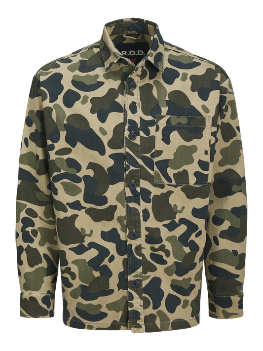 RDDCOLTER TWILL CAMO OVERSHIRT L/S SN