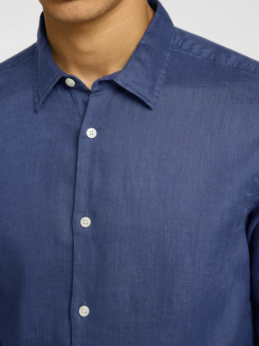 Selected - Slhregkylian- Linen Shirt Ls Classic Noos