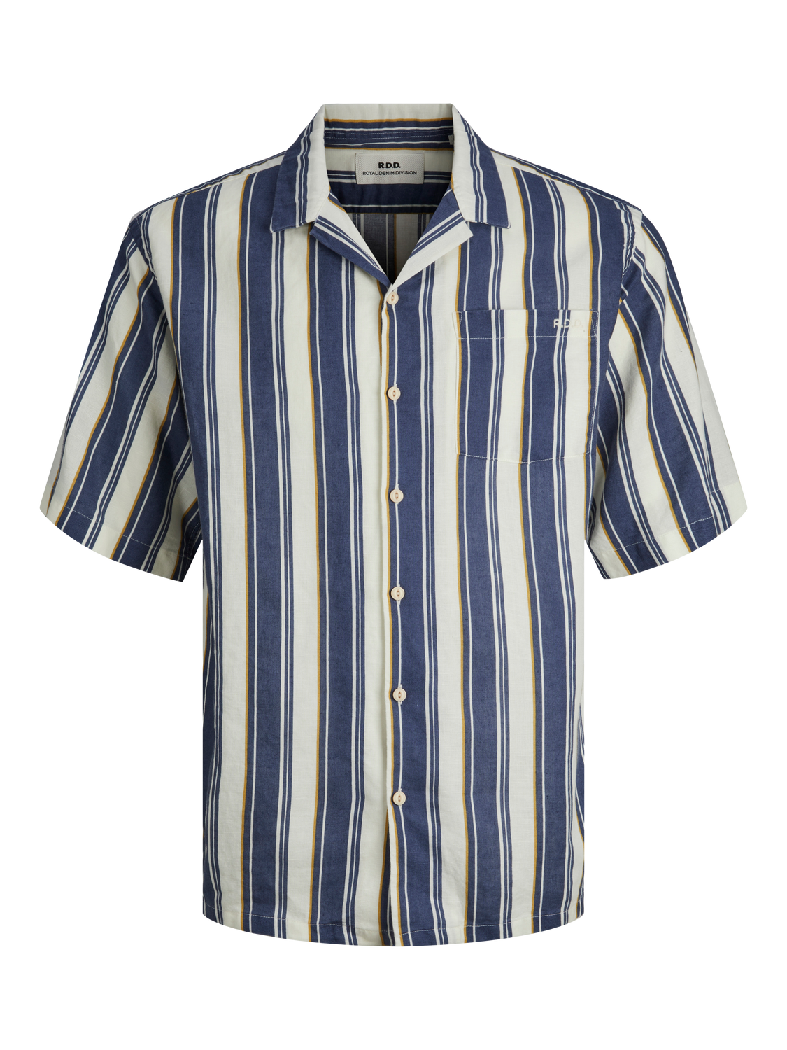 RDDCAIN LINEN RESORT SHIRT STRIPE S/S SN