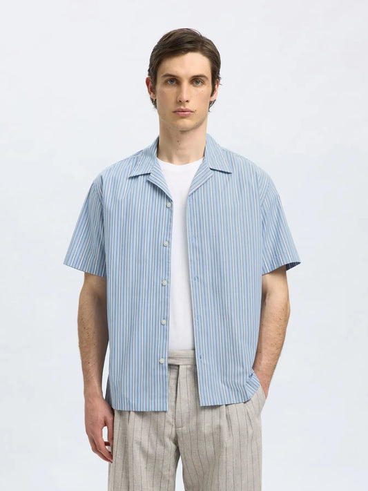SELECTED - Slhrlx holger stripe ss shirt
