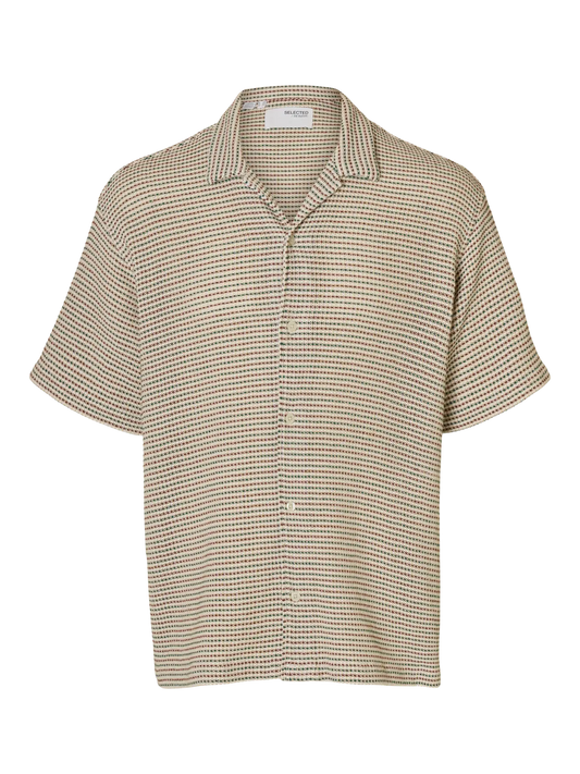 SELECTED - Slhrlxike mix ss shirt resort