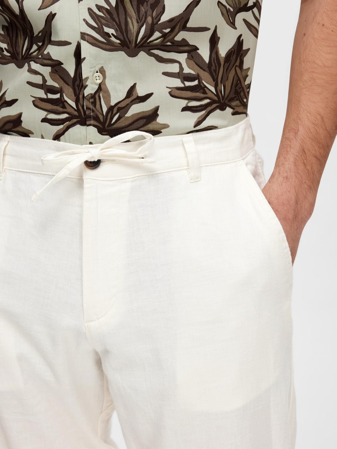 SLH linnen pants Cloud Dance