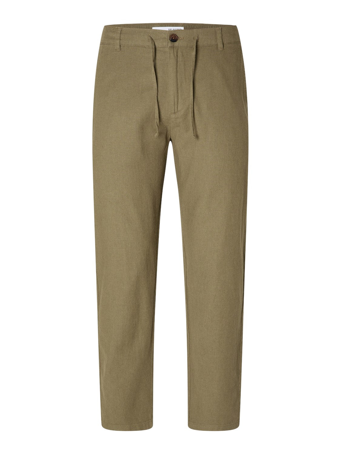 SLH Linnen pants Burnt Olive
