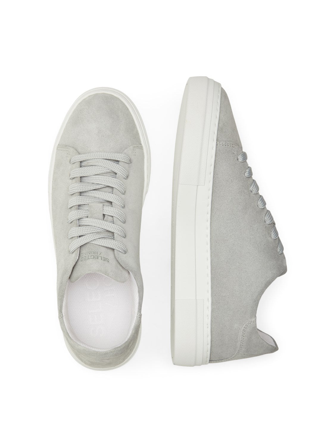 SLHDAVID CHUNKY SUEDE SNEAKER NOOS GREY
