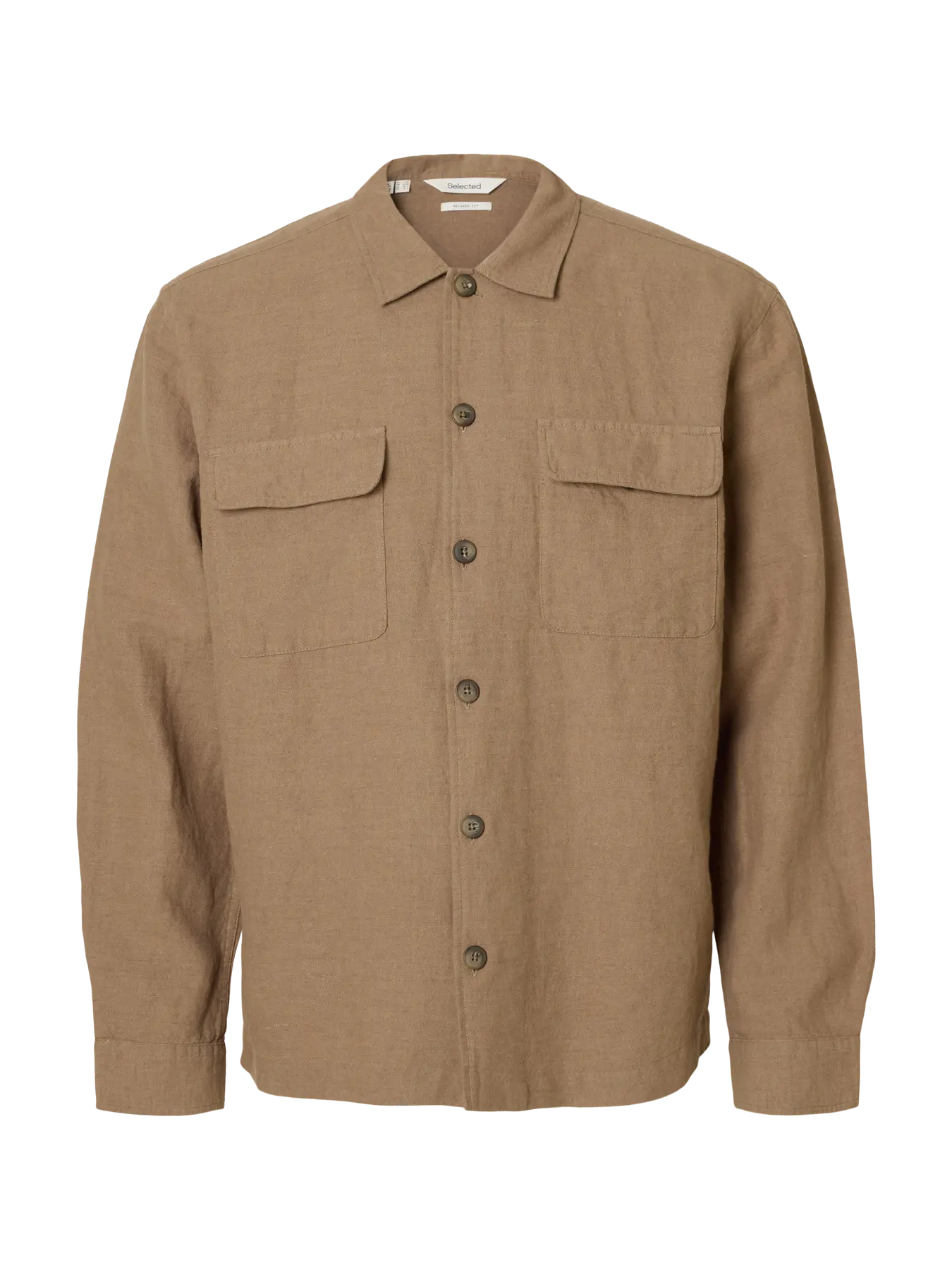 SELECTED - SLH-Leroy linen blend Overshirt ls NOOS - Shirt