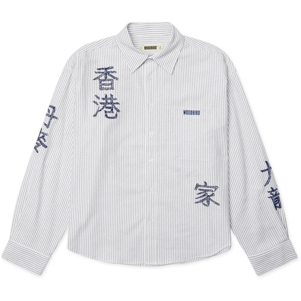 Woodbird - wbxing ox writing shirt  2636-707 - shirt