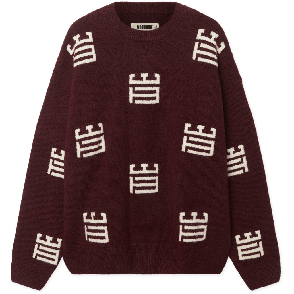 Woodbird - Kurt monogram crew 2646-803 - top