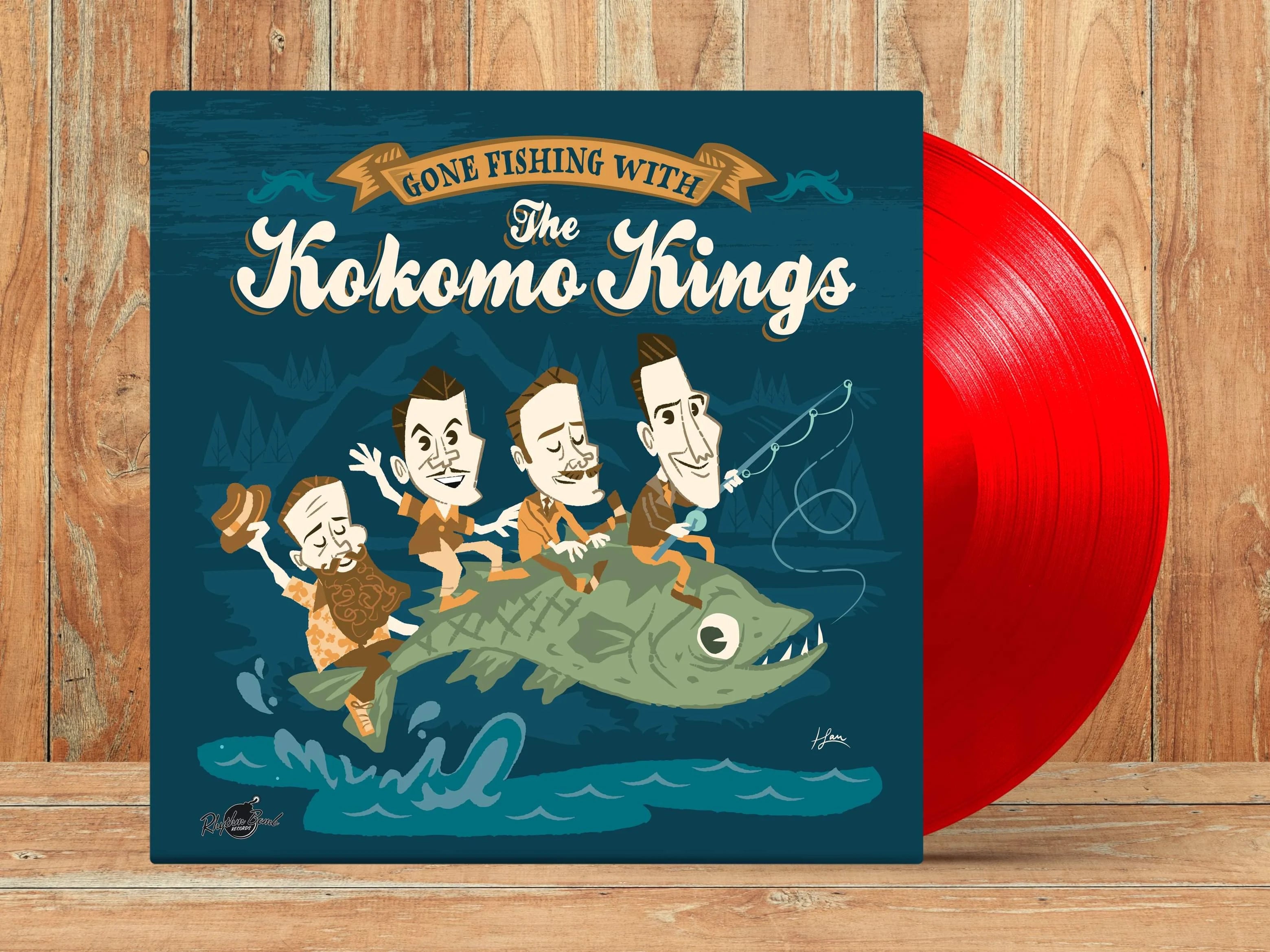 Vinyl - The Kokomo Kings - ”GONE FISHING WITH THE KOKOMO KINGS”