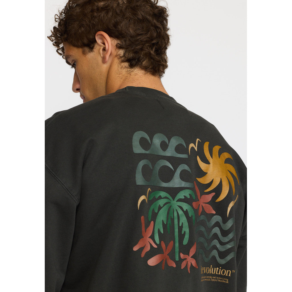 REVOLUTION - Printed Crewneck 2810 SUM - Top