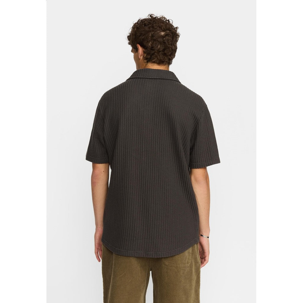 REVOLUTION - Short Sleeved Cuban Shirt 3234 - SHIRT
