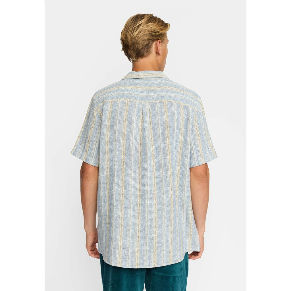 REVOLUTION - Short-Sleeved Cuban Shirt 3242 - SHIRT