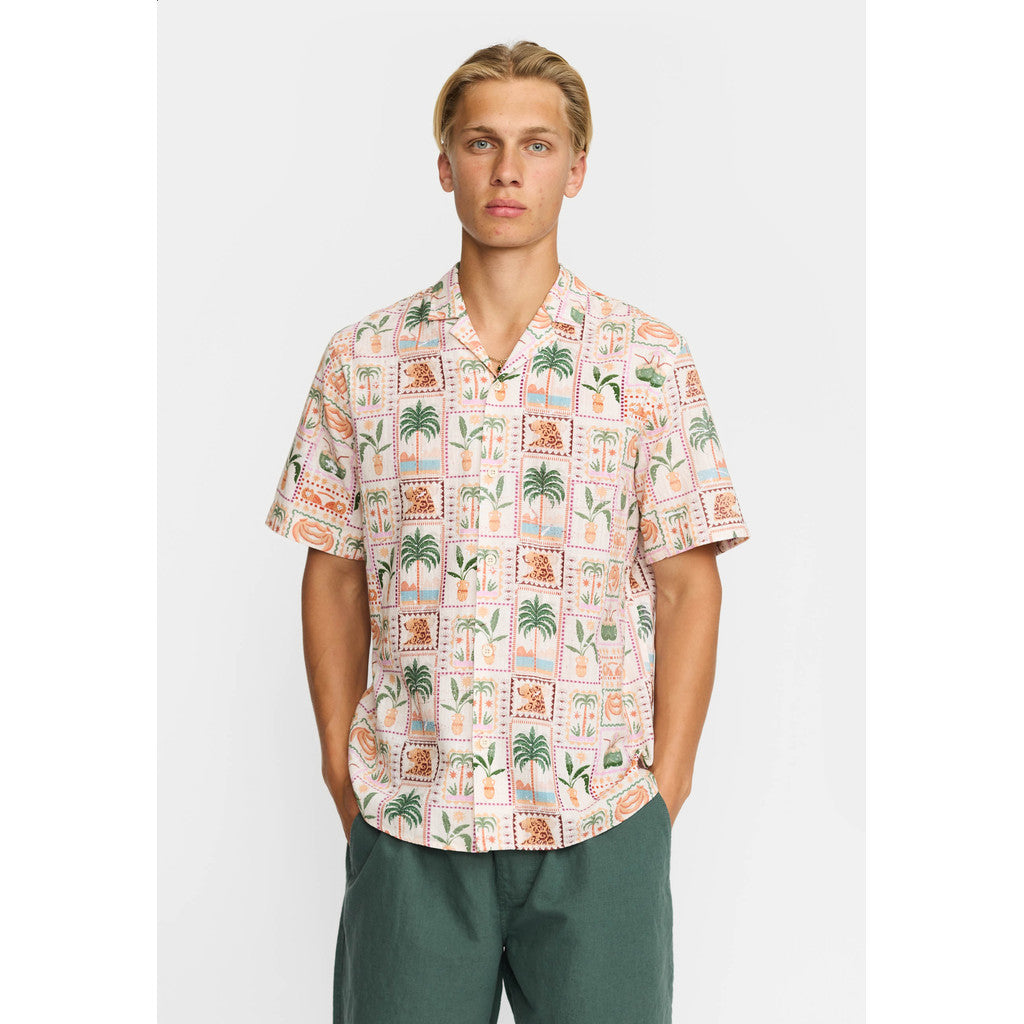 REVOLUTION - Short-sleeved Cuban Shirt 3247 - Shirt