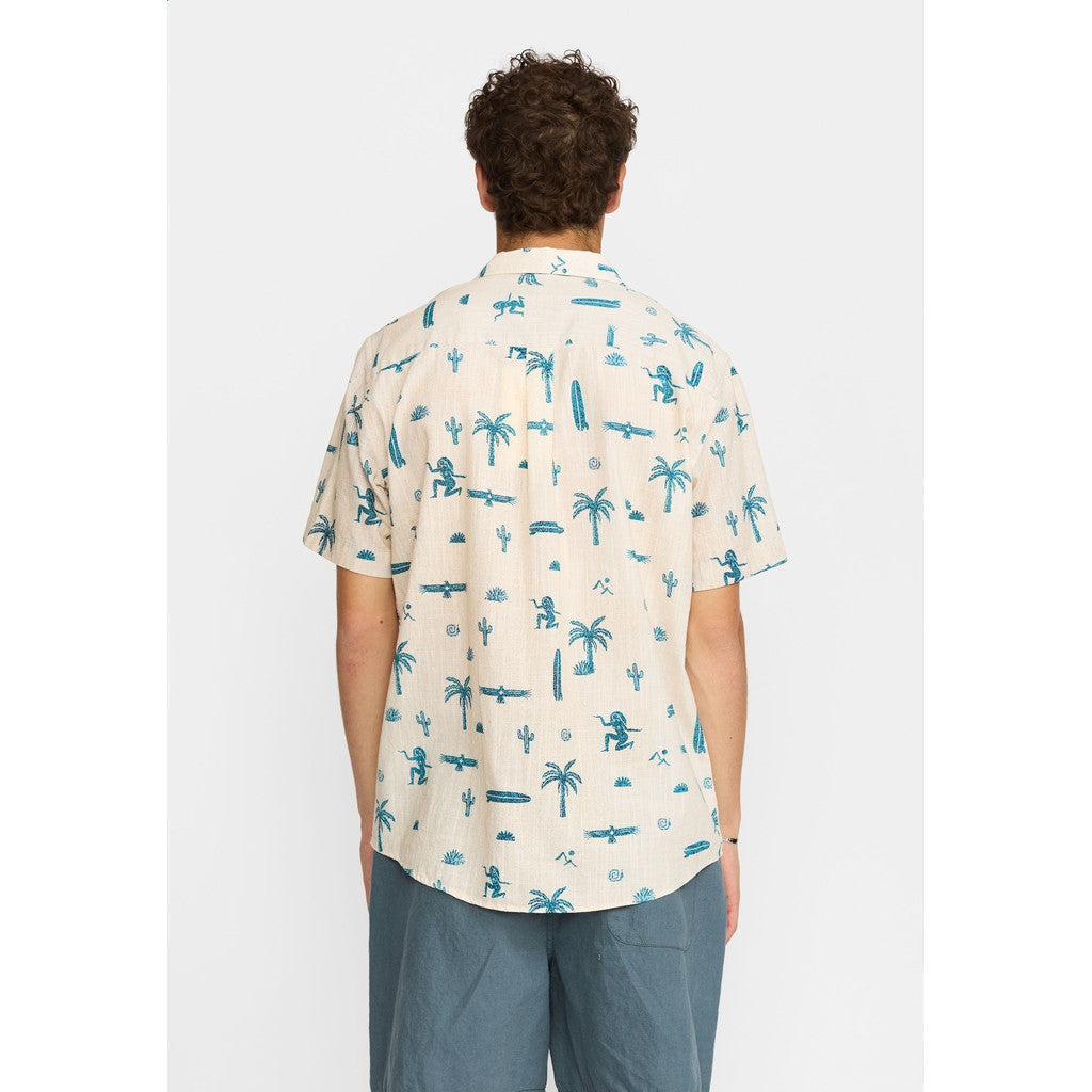 REVOLUTION - Short Sleeved Cuban Shirt 3250 - SHIRT