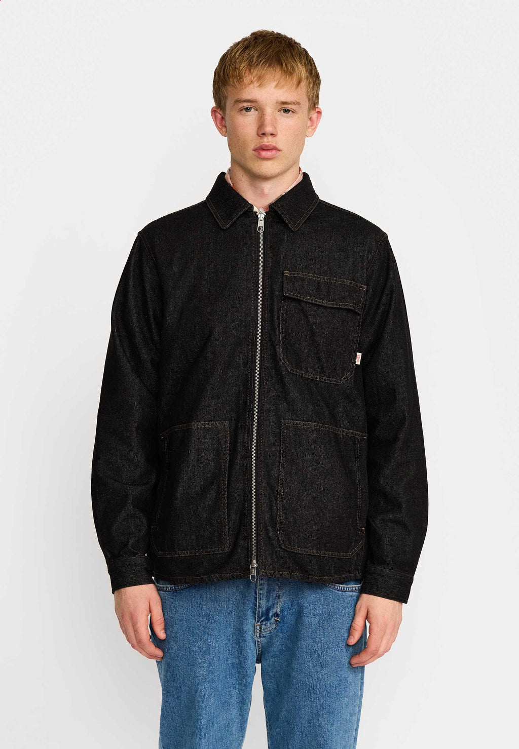 REVOLUTION - Zipped Denim Worker Shirt 3256 - Shirt