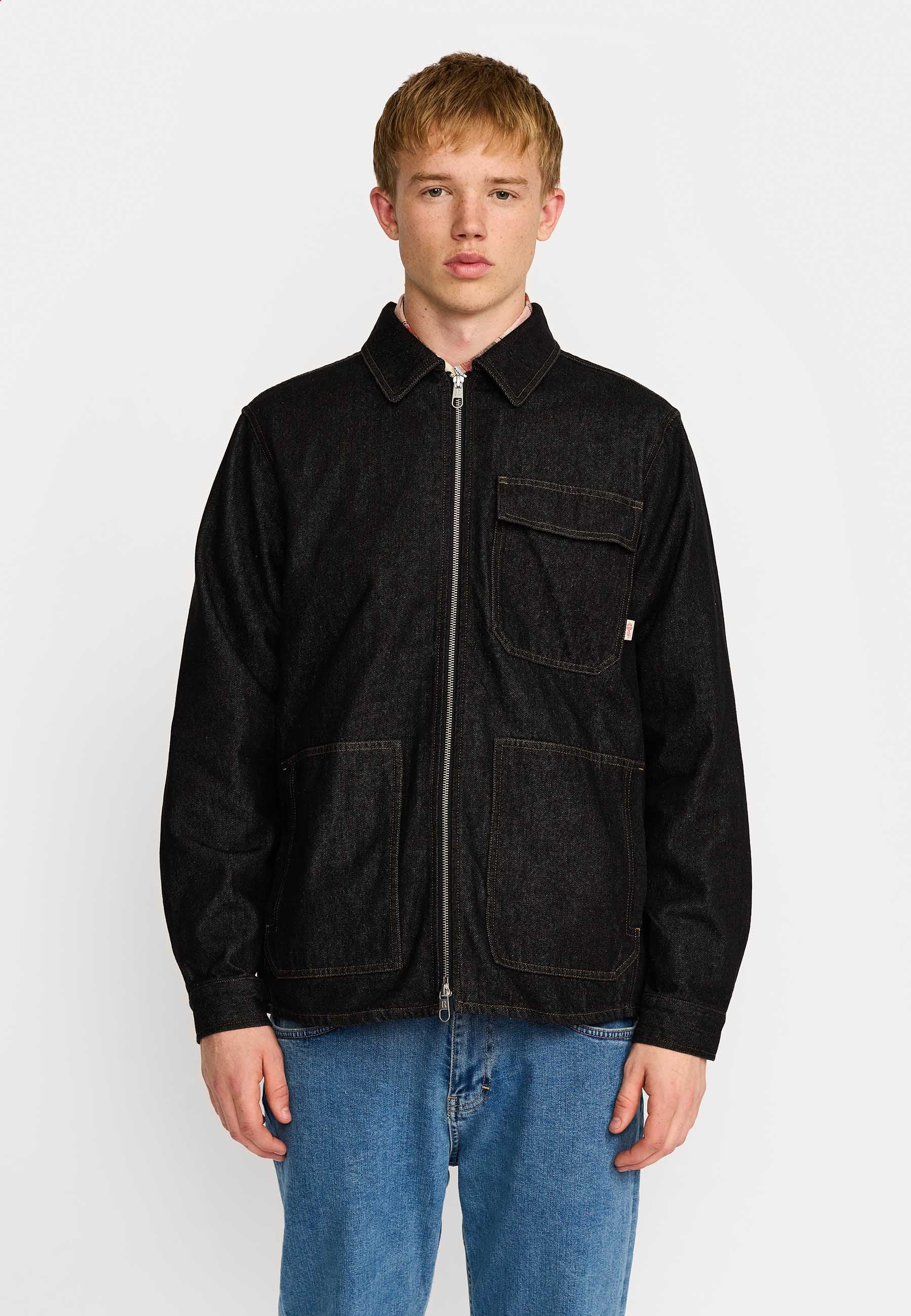 REVOLUTION - Zipped Denim Worker Shirt 3256 - Shirt