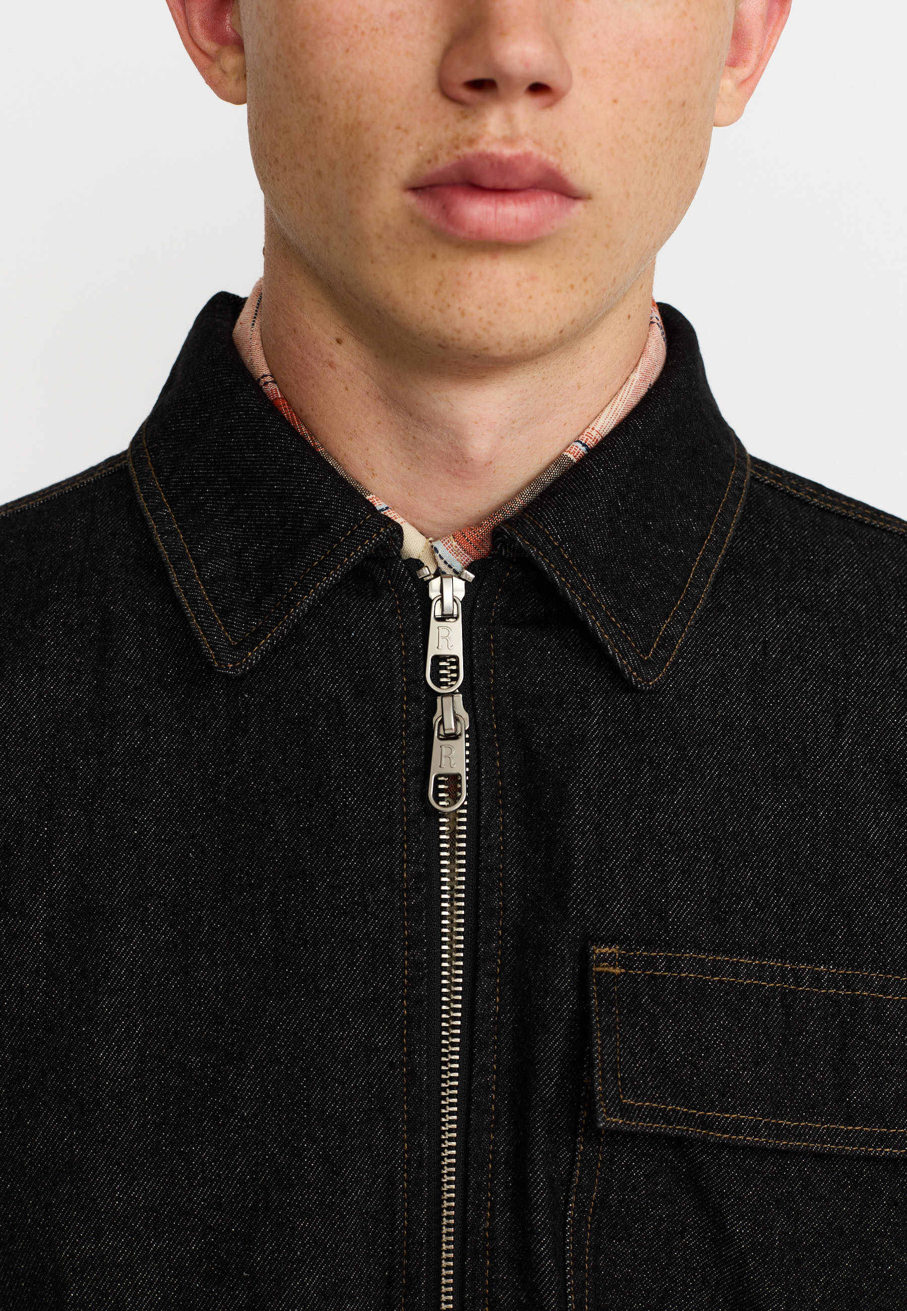 REVOLUTION - Zipped Denim Worker Shirt 3256 - Shirt