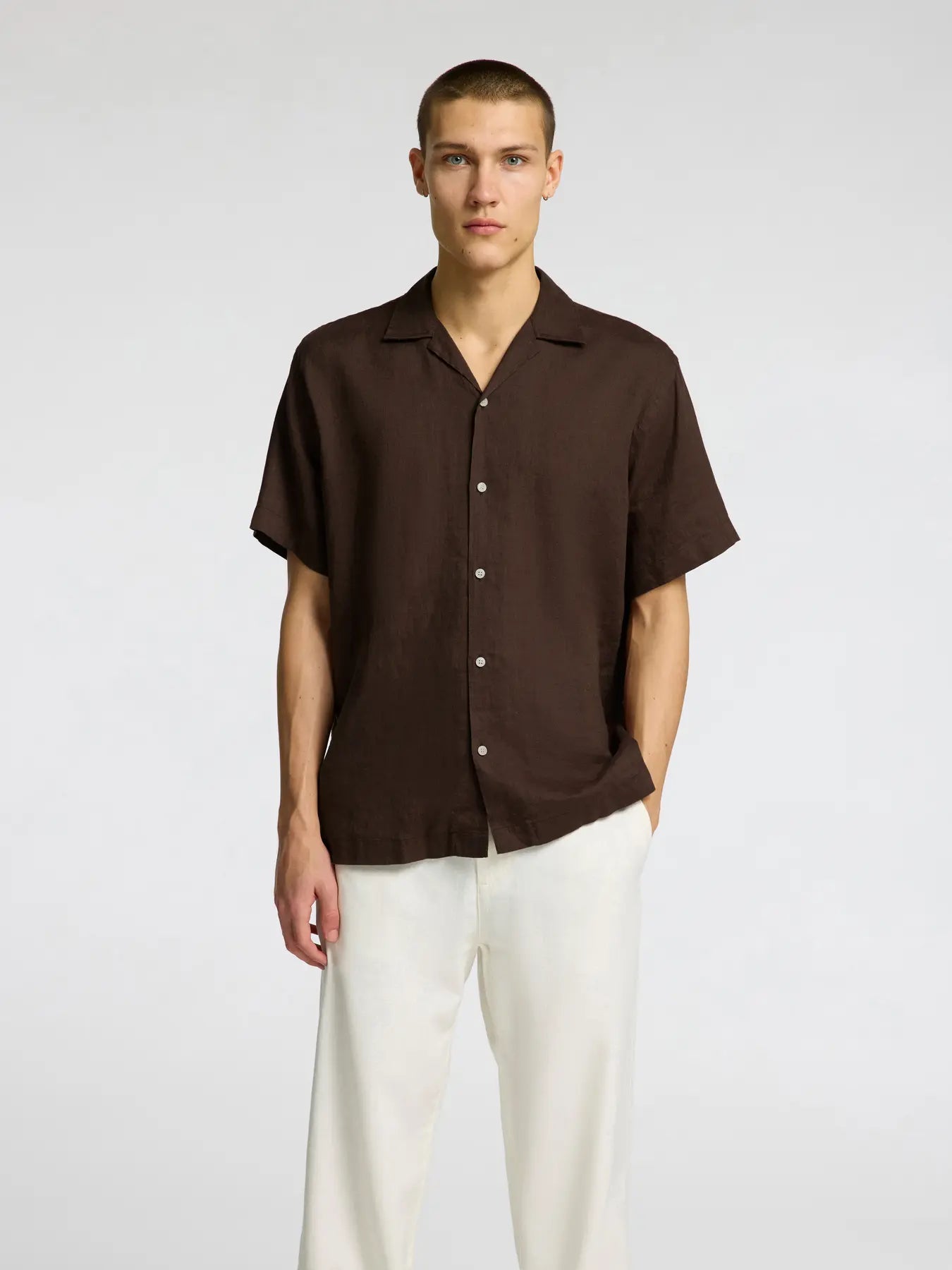 SELECTED - Slhrelaxkylian mix SS shirt resort - Shirt