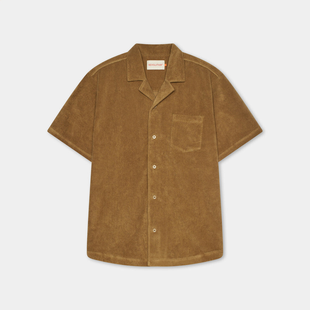 Revolution- 3823 Terry cuban dark khaki - Shirt