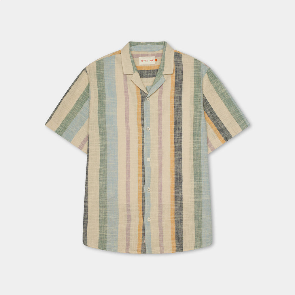 Revolution - Short Sleeved Cuban shirt 3918 - Shirt