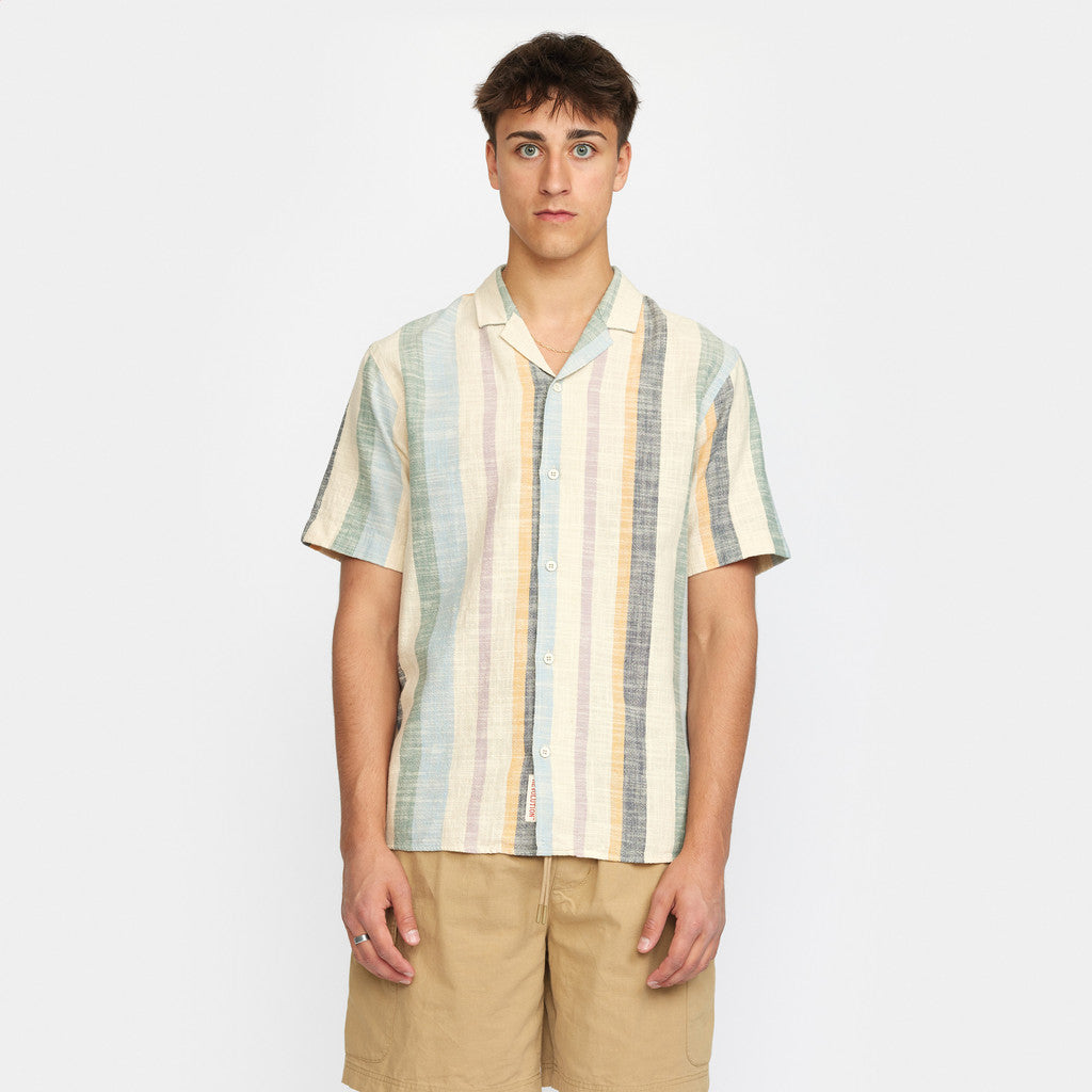 Revolution - Short Sleeved Cuban shirt 3918 - Shirt