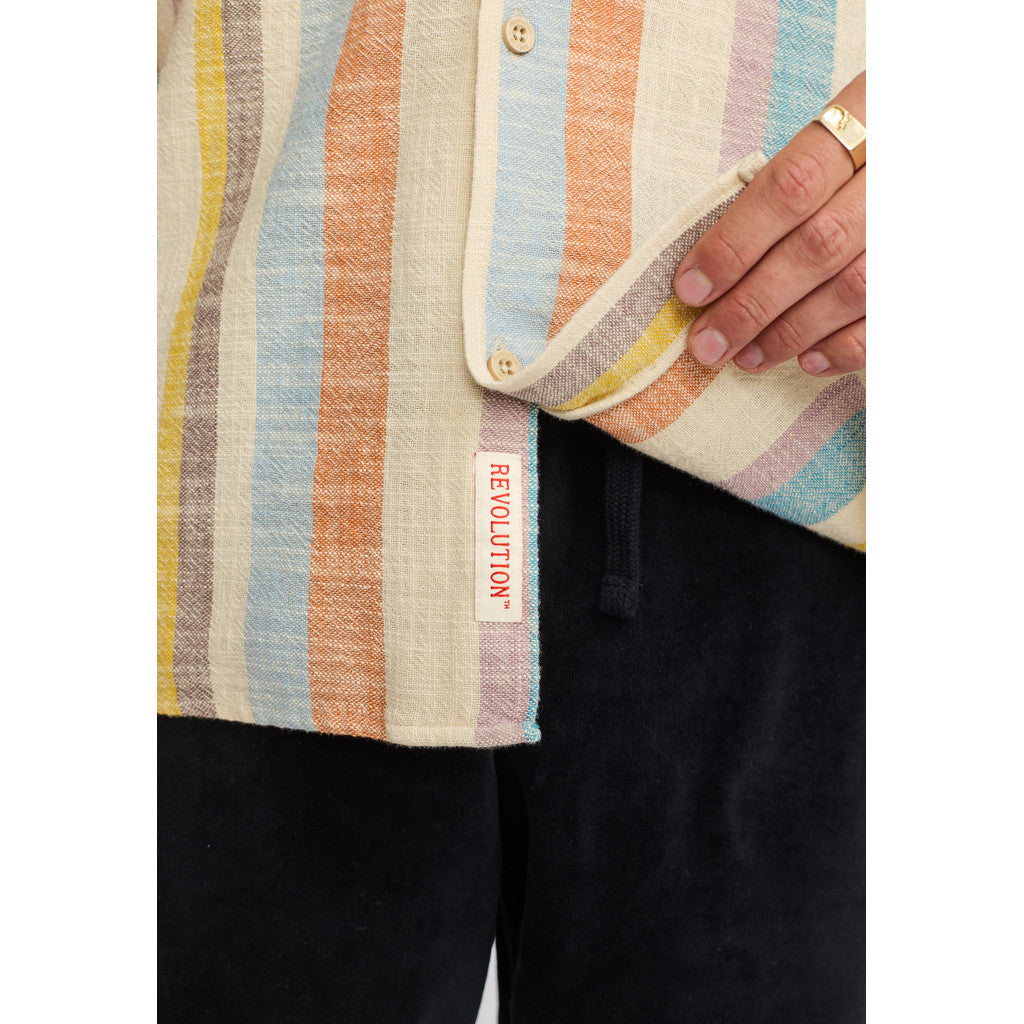 Revolution - Short Sleeved Cuban shirt 3918 - Shirt