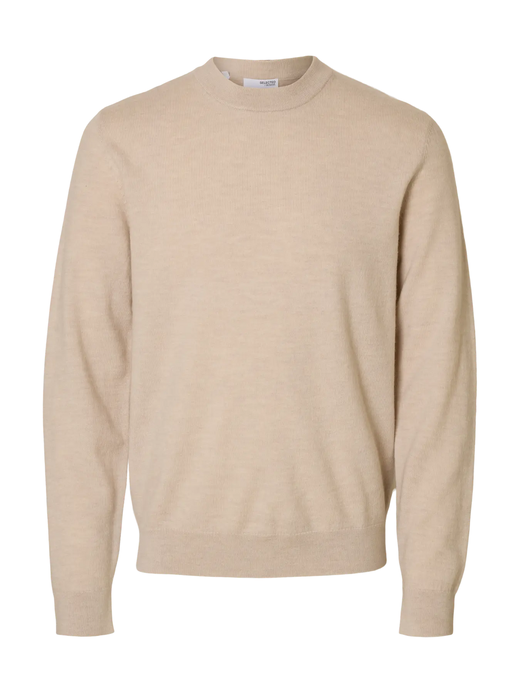 SELECTED - SLHTRAY Merino Brushed Relaxed Crew NOOS Top