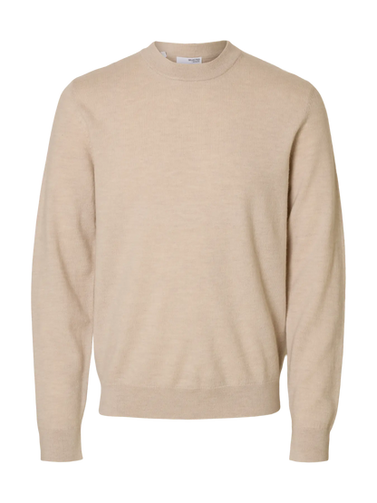 SELECTED - SLHTRAY Merino Brushed Relaxed Crew NOOS