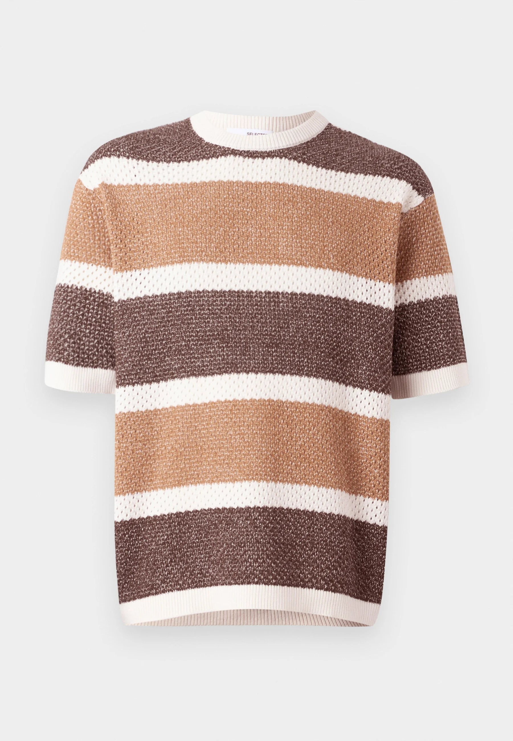 SELECTED - Slhginger ss knit - T-Shirt