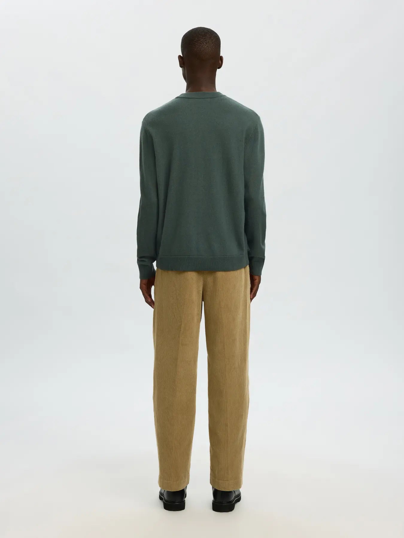 SELECTED - SLHTRAY Merino Brushed Relaxed Crew NOOS Top