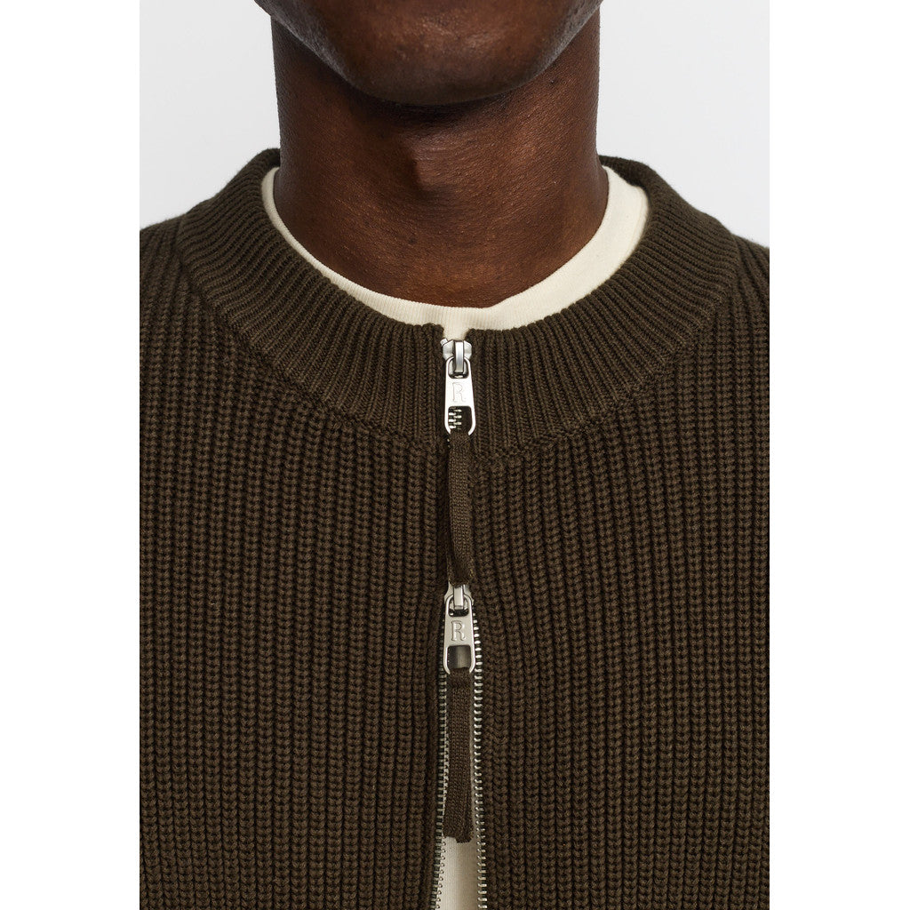 REVOLUTION - Zipped Knit Cardigan 6621 - Top
