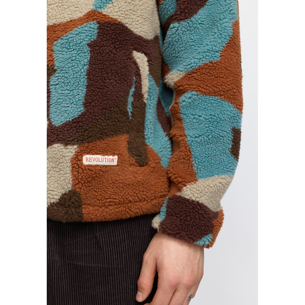 REVOLUTION - 7023 Printed Teddy Jacket outerwear