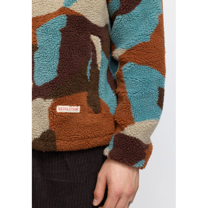 REVOLUTION - 7023 Printed Teddy Jacket