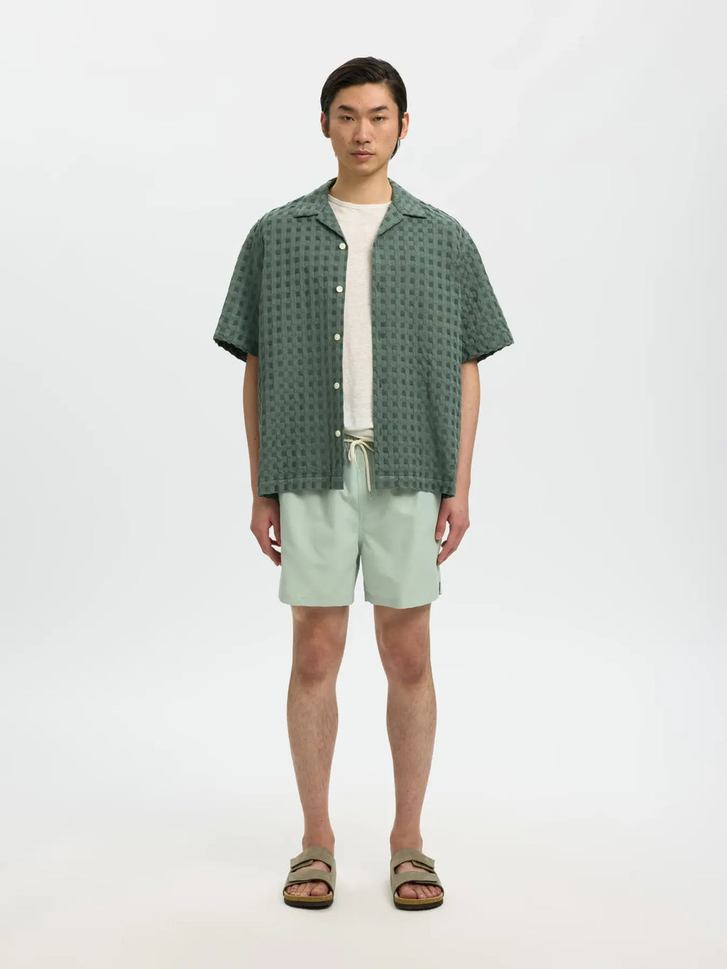Selected - slhrlxmonty texture ss - shirt