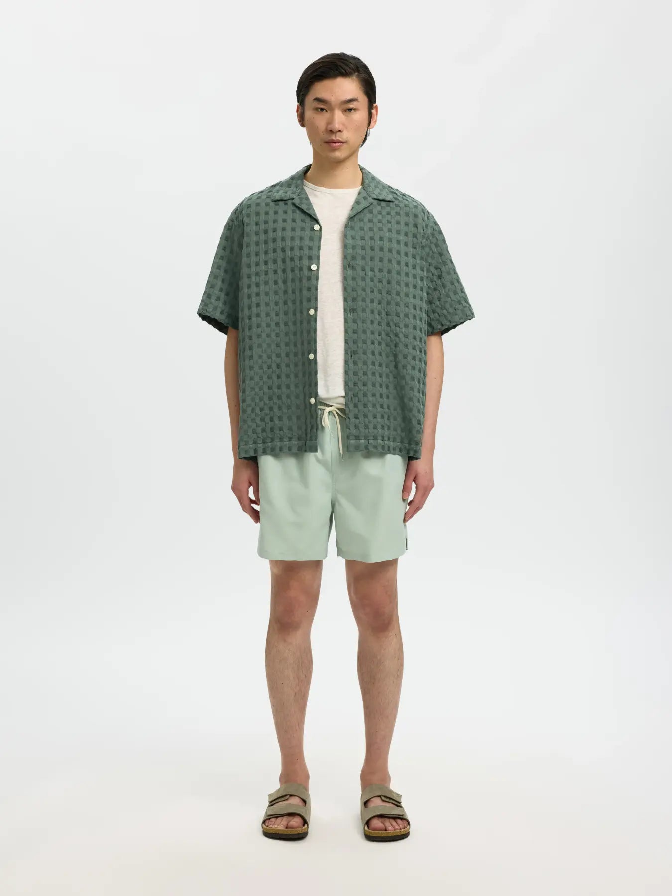 Selected - slhrlxmonty texture ss - shirt