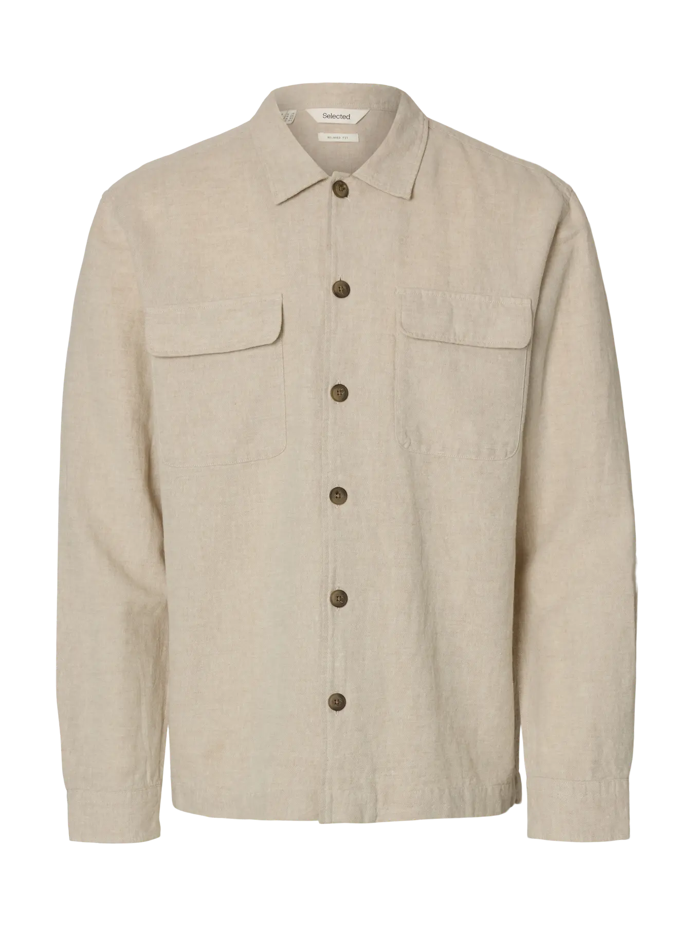 SELECTED - SLH-Leroy linen blend Overshirt ls NOOS - Shirt