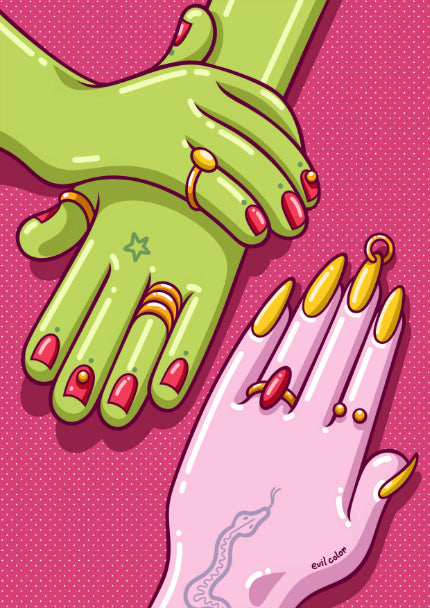 POSTER A2 - Evil Color ”Hands” EC7
