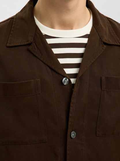 SELECTED - SLHREGMIO TENCEL OVERSHIRT