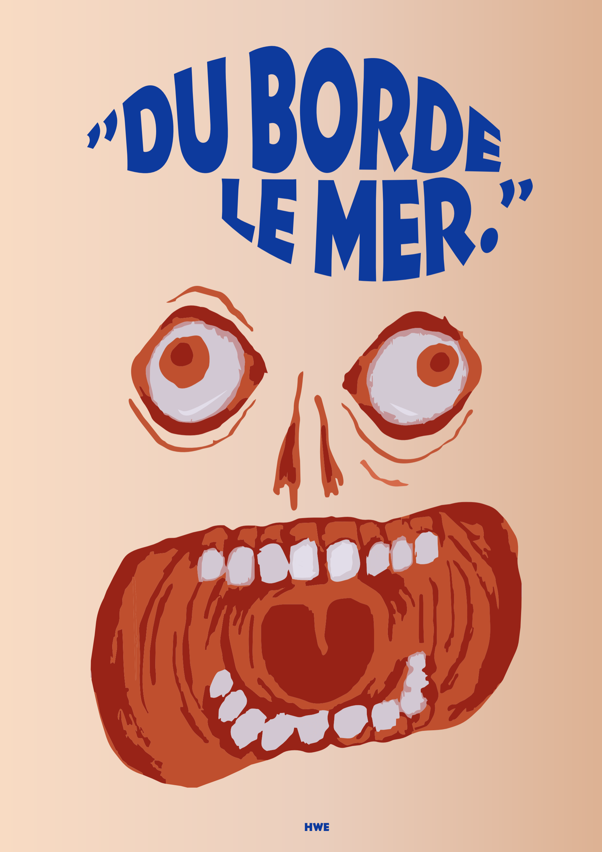 POSTER A2 - HANNA WADMAN ENRSTSON "DU BORDE LE MER" HWE3
