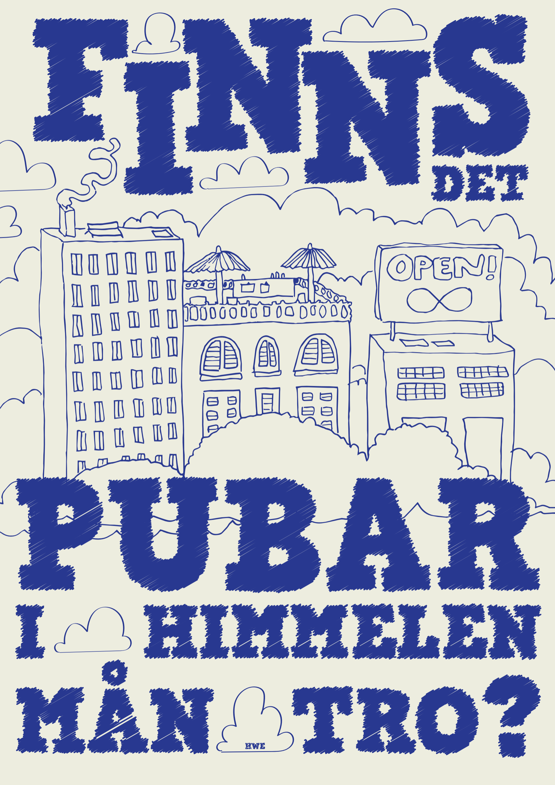 POSTER A2 - HANNA WADMAN ENRSTSON "PUBAR I HIMMELEN BLÅ" HWE6