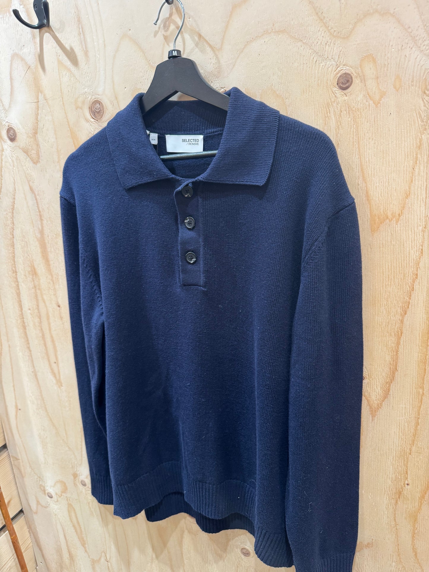 SLHJAKOB LS KNIT RELAXED POLIO - Top