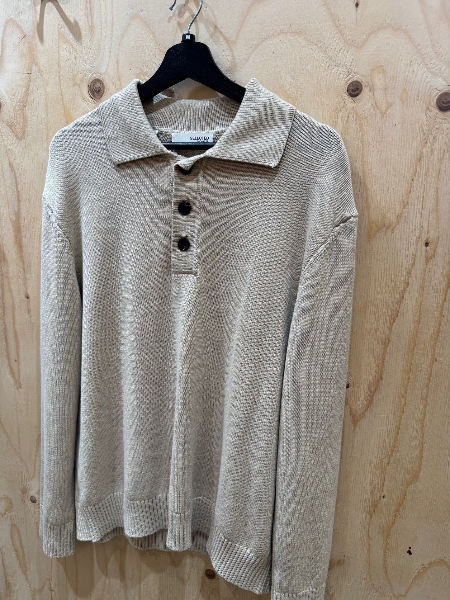 SLHJAKOB LS KNIT RELAXED POLIO - Top