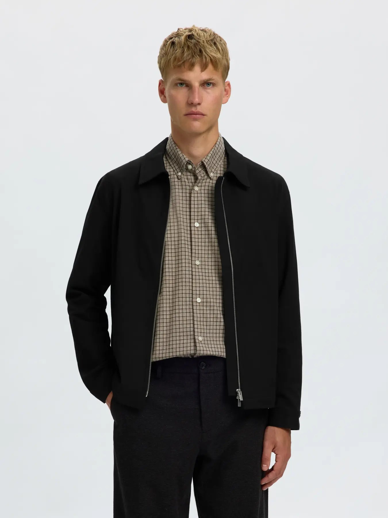 Selected - SLMREGULAR FINN ZIP JACKET NOOS - shirt