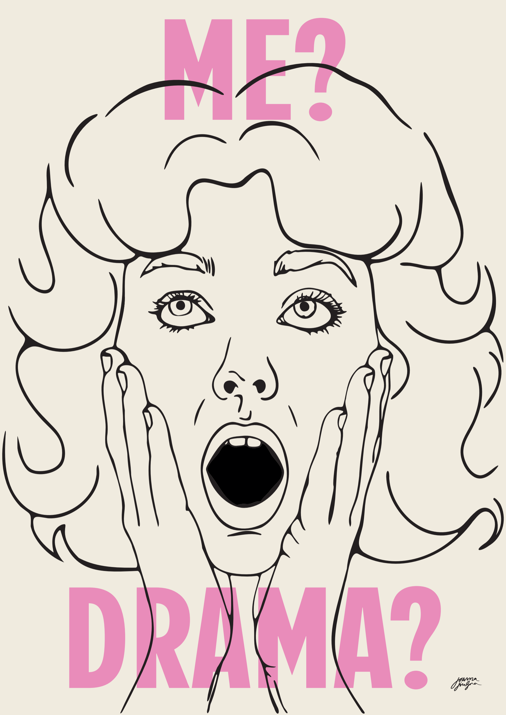 POSTER A2 - Joanna Lindgren ”MEDRAMA” JL10