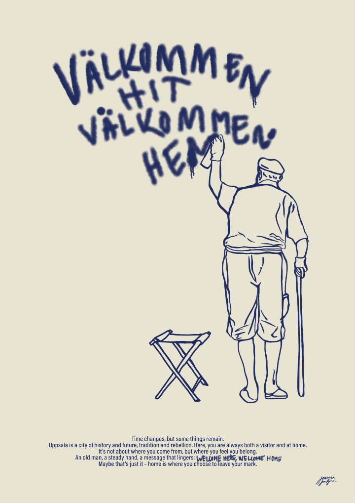 POSTER A2 - Joanna Lindgren "Välkommen hit, Välkommen hem" JL8