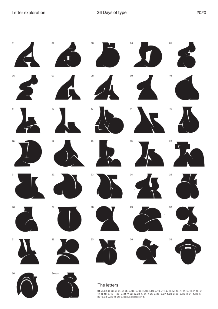 POSTER A2 - Jimmy Stolpe "Alphabet 20" JS1