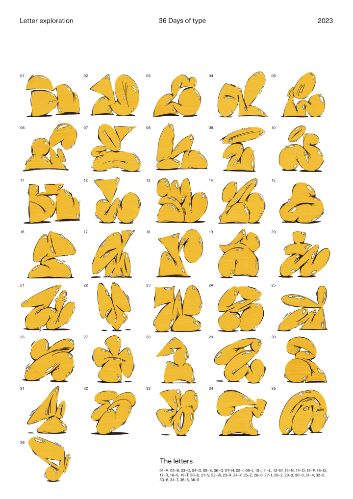 POSTER - Jimmy Stolpe "Alphabet 23" JS2