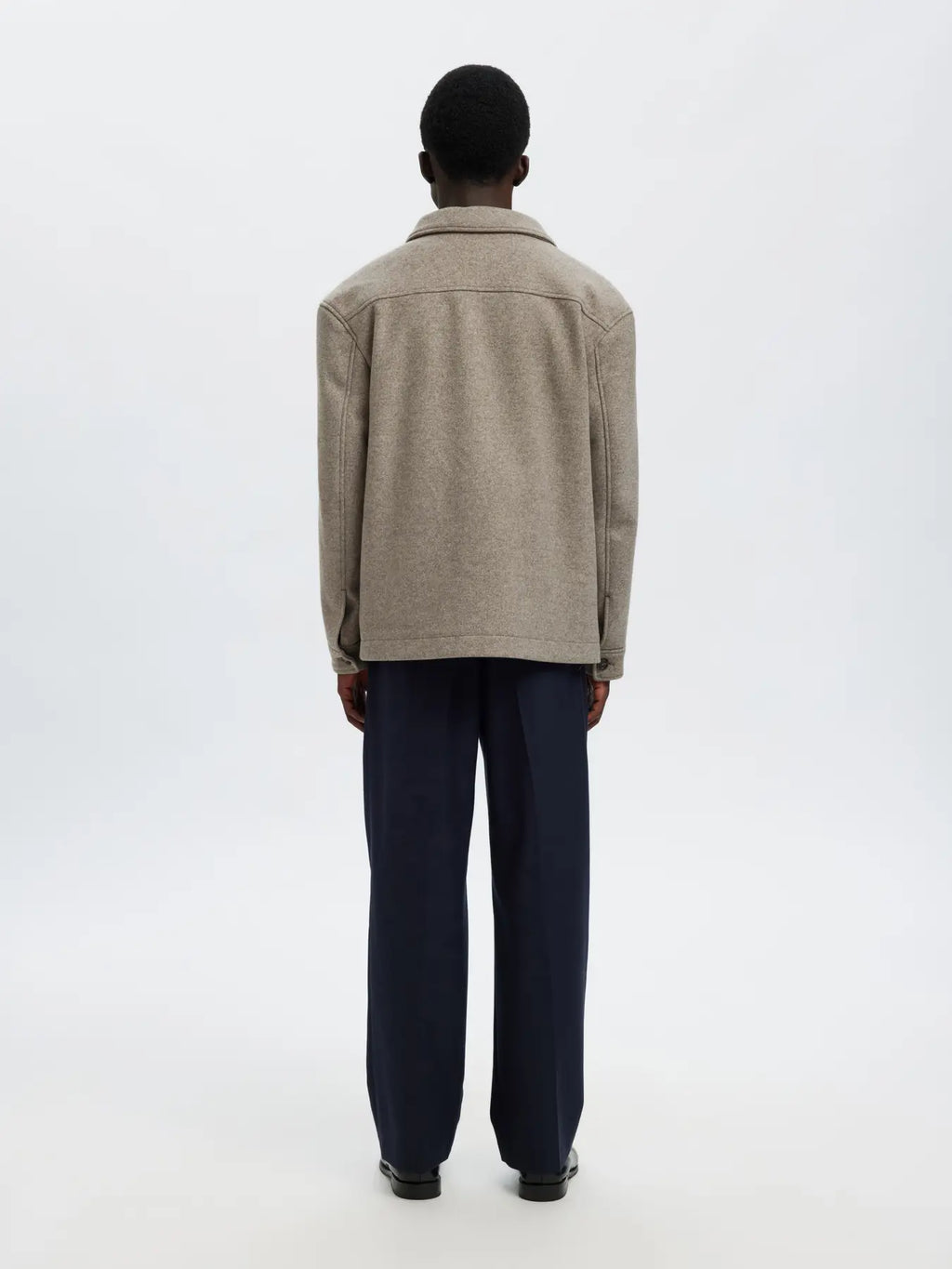 SLHMITCH WOOL BLEND SHACKET NOOS Outerwear