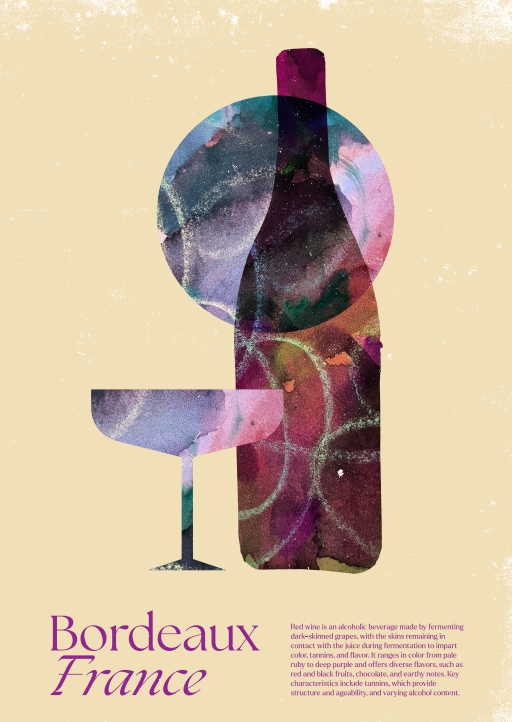 POSTER A2 - Jesper Holm "Bordeaux" JH5