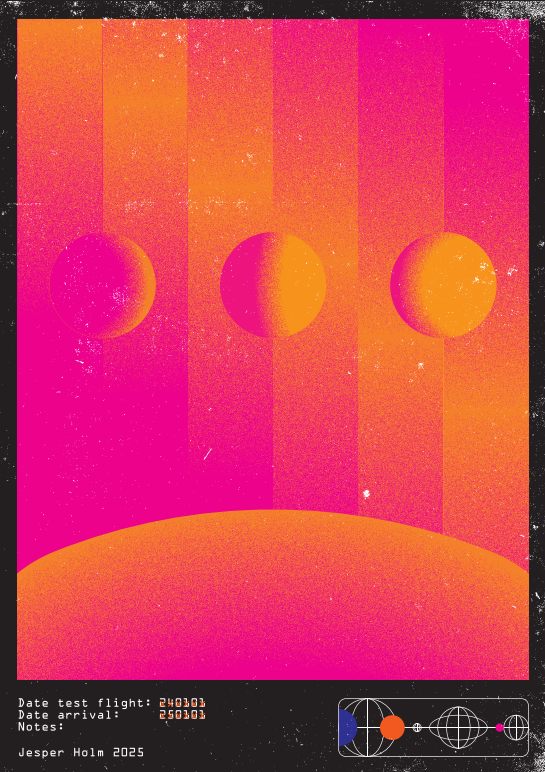 POSTER A2 - Jesper Holm "Test Flight" JH9