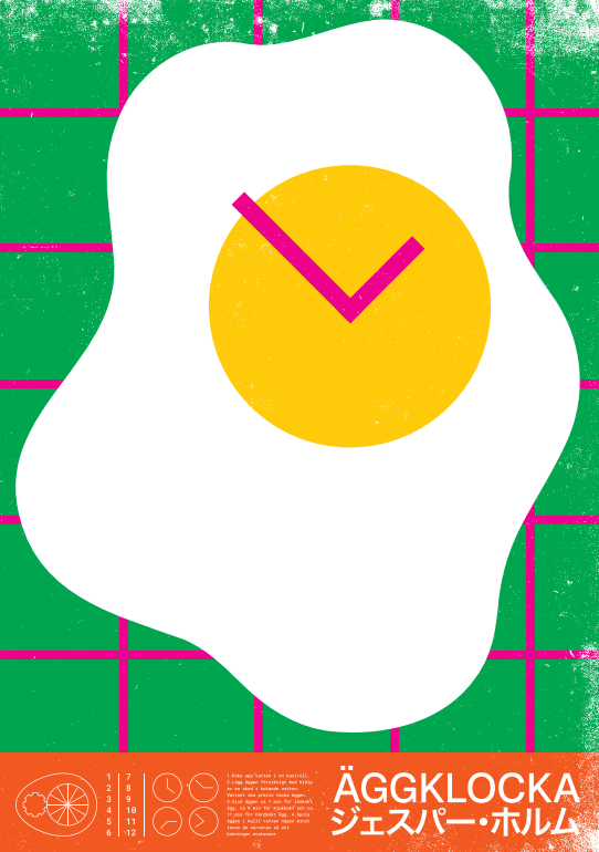 POSTER - Jesper Holm "Äggklocka" JH8